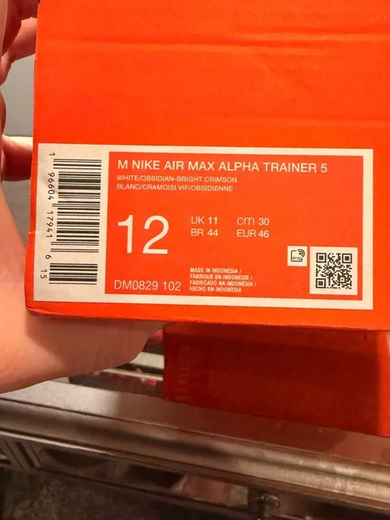 Nike Air Max Alpha Trainer 5 White/Crimson 12M - Picture 8 of 8